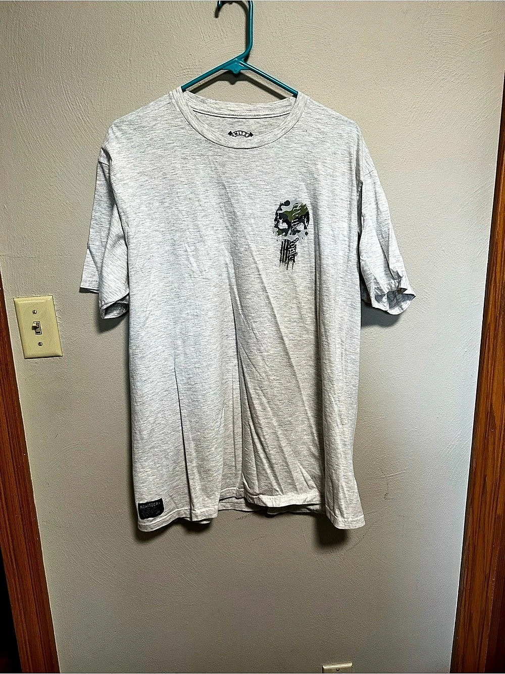 Howitzer We The People Camo Skull Graphic Tee Gray XL